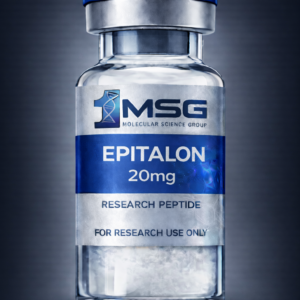 Epithalon peptide product vial for longevity and cosmetic aging research