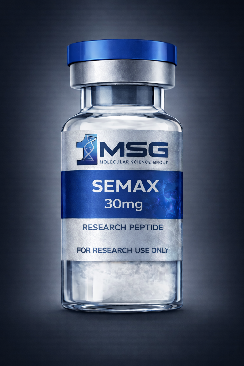 Semax peptide nootropic research compound by 1MSG Molecular Science Group
